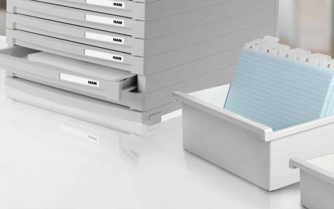 Card index trays (plastic)