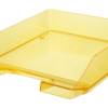 Eine transparente Briefablage KLASSIK in der Farbe Gelb