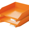 Zwei übereinander gestapelte KLASSIK Briefablagen in orange